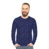 American Patriotic Stars Sweatshirt Blue