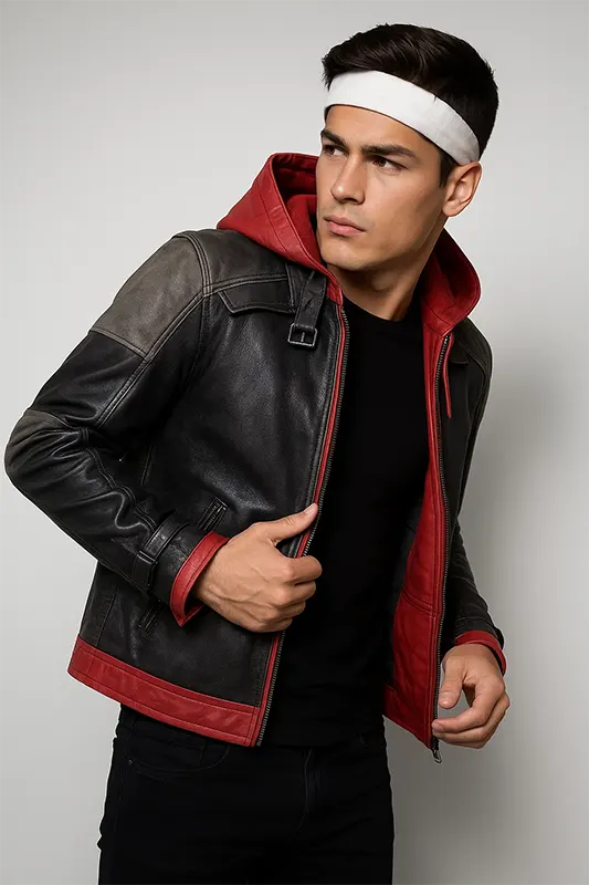 red hood motorcycle jacket