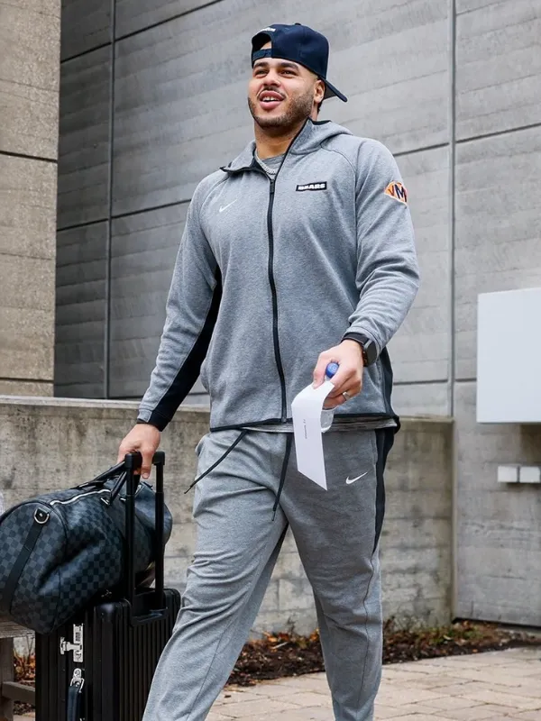 Chicago Bears NFL Nike Sideline Tracksuit Gray