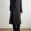 Fear of God Virgin Wool Long Coat Charcoal Color