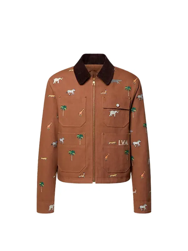 Lebron 41st Birthday LV X Darjeeling Embroidered Workwear Jacket