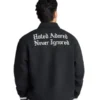 MUFC Hated Adored Never Ignored Quarter Zip Sweatshirt Black Back