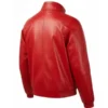 Marty Supreme Timothee Chalamet Oversized Red Leather Jacket