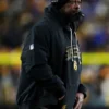 Mike Tomlin Pittsburgh Steelers Black Bomber Jacket