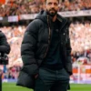 Premier League 2025 Ruben Amorim Black Parka Jacket
