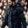 Premier League 2025 Ruben Amorim Parka Jacket Black