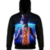 Akira Toriyama DBZ Super Beerus Hoodie Black