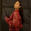 Blackpink Jennie Singapore Tour Leather Jacket
