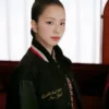 Blackpink Jisoo Tommy Hilfiger Varsity Jacket Black