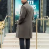 Crime 101 Chris Hemsworth Grey Overcoat 2026