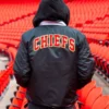 NFL Kansas City Chiefs Ultra Game Satin Jacket Black