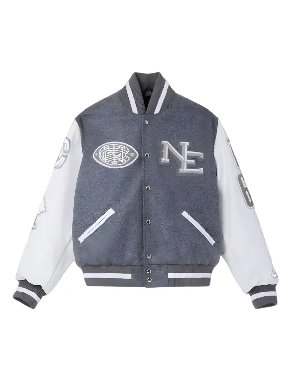 NFL New England Patriots CEO Robert Kraft Varsity Jacket Gray