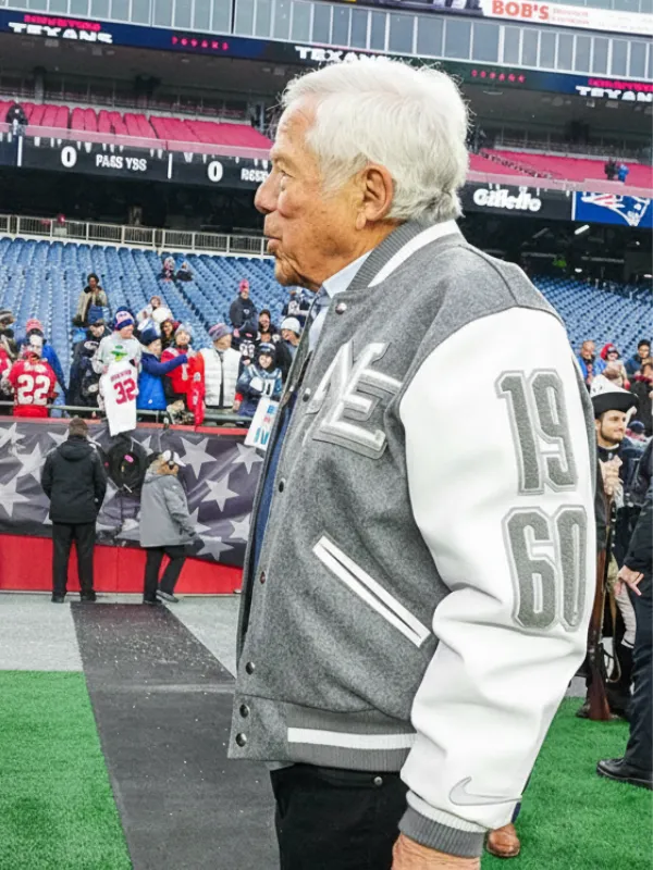 NFL New England Patriots CEO Robert Kraft Varsity Jacket