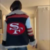 NFL SF 49ers Kristin Juszczyk Furr Jacket Black 2026