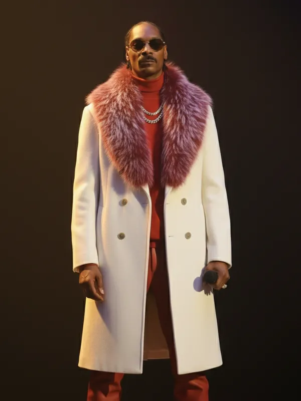 Snoop Dogg x October The King Winter White Overcoat