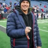 Zac Efron New England Patriots Sideline Puffer Jacket